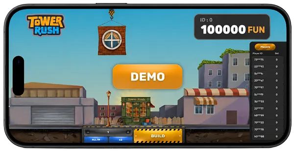 Demoversie op een mobiele
